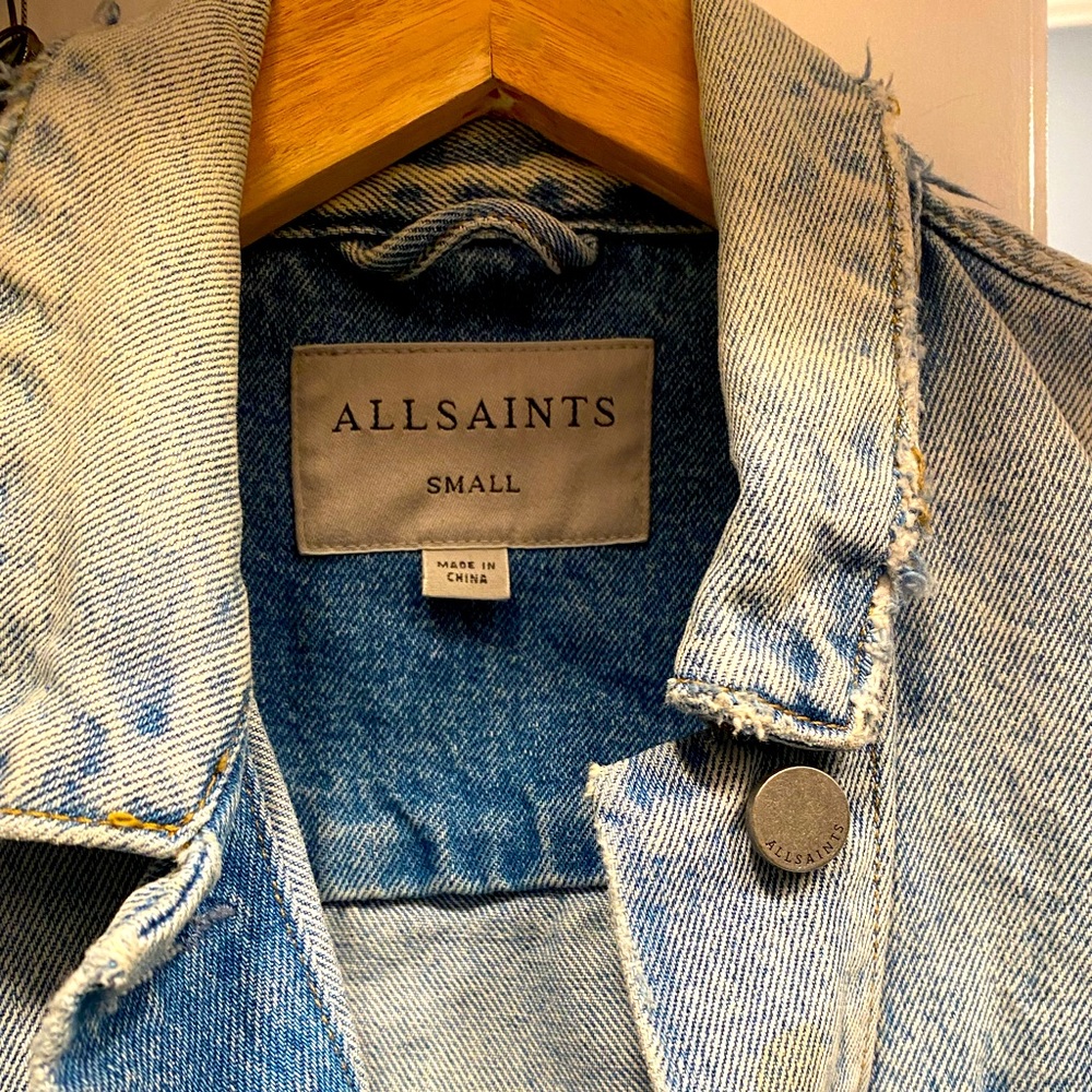 All Saints Light Colored denim jacket
